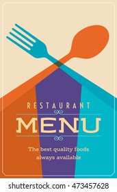Restaurant menu card design template, Creative vector.