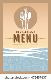 Restaurant menu card design template, Creative vector.