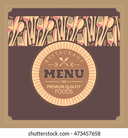 Restaurant menu card design template, Creative vector.