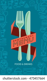 Restaurant menu card design template, Creative vector.