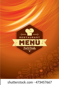 Restaurant menu card design template, Creative vector.