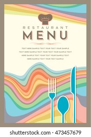 Restaurant menu card design template, Creative vector.