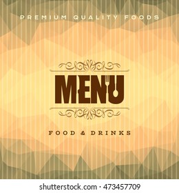 Restaurant menu card design template, Creative vector.