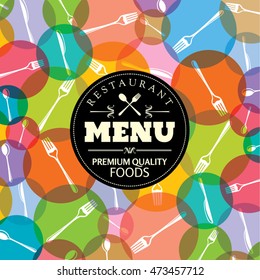 Restaurant menu card design template, Creative vector.