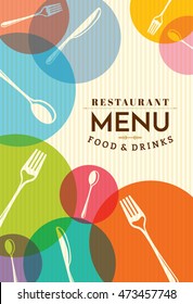 Restaurant menu card design template, Creative vector.