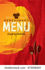 Restaurant menu card design template, Creative vector.