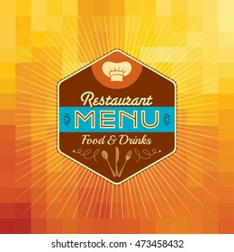Restaurant menu card design template, Creative vector.