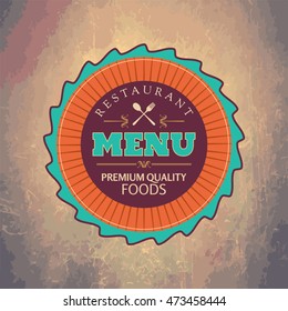 Restaurant menu card design template, Creative vector.