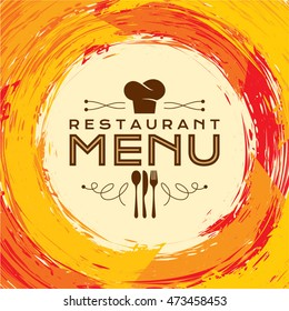 Restaurant menu card design template, Creative vector.