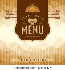 Restaurant menu card design template, Creative vector.