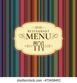 Restaurant menu card design template, Creative vector.