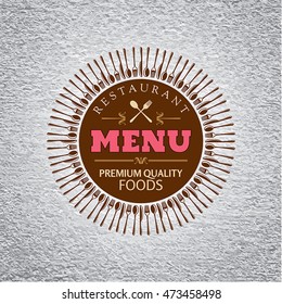 Restaurant menu card design template, Creative vector.