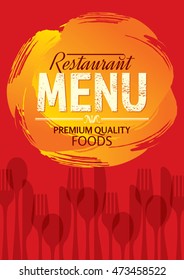 Restaurant menu card design template, Creative vector.