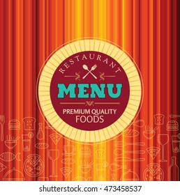 Restaurant menu card design template, Creative vector.