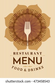 Restaurant menu card design template, Creative vector.