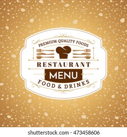 Restaurant menu card design template, Creative vector.