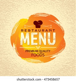 Restaurant menu card design template, Creative vector.