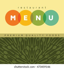 Restaurant menu card design template, Creative vector.