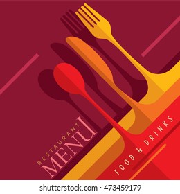 Restaurant Menu Card Design Template, Creative Vector.