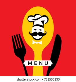 Restaurant menu card design template, Creative vector.