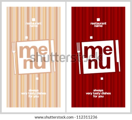 restaurant menu card design template long stock vector royalty free restaurant menu formats