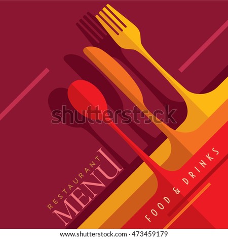 Restaurant menu card design template, Creative vector.