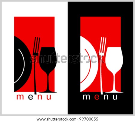 Restaurant Menu Card Design template. Long format.