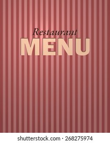 Restaurant Menu Card Design Vector Illustration.