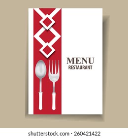 Restaurant menu card template