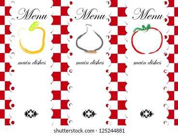 Restaurant Menu Card - Vector illustrator, Graphic Design. Modern Background