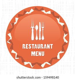 Restaurant Menu Card vintage. Design template background. 