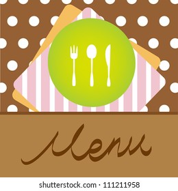 Restaurant menu concept design