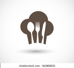 Restaurant menu cook icon vector