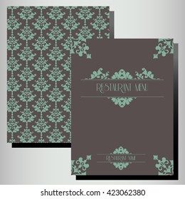 restaurant menu cover template