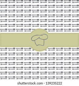restaurant menu cover vector illustration design