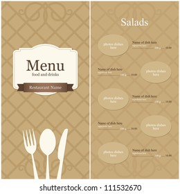 Restaurant menu design