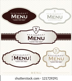 Restaurant menu design