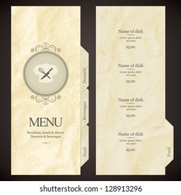 Restaurant menu design