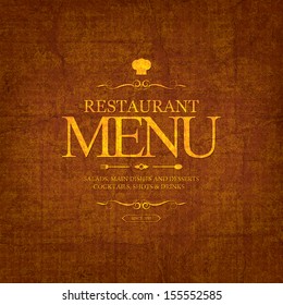 Restaurant menu design