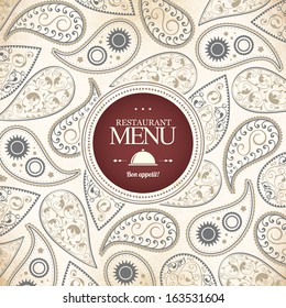 Design de menu de restaurante