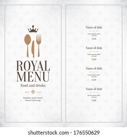 Restaurant menu design