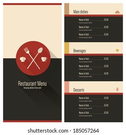 Restaurant menu design