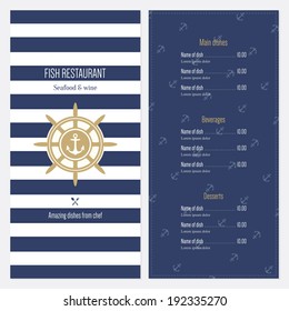 Restaurant menu design