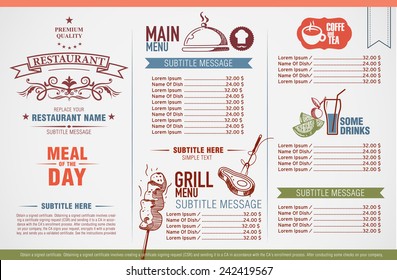 Restaurant Menu Design 