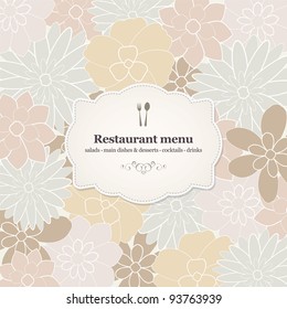 Restaurant menu design