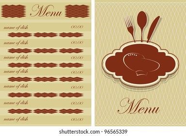 Restaurant menu design