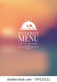 Restaurant Menu Design, Blurred 