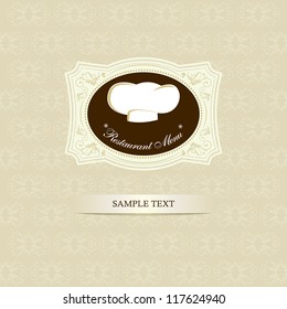 Restaurant menu design / Menu design with chef hat