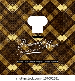 Restaurant menu design / Menu design with chef hat and mustache 