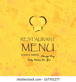 Restaurant menu design / Menu design with chef hat  